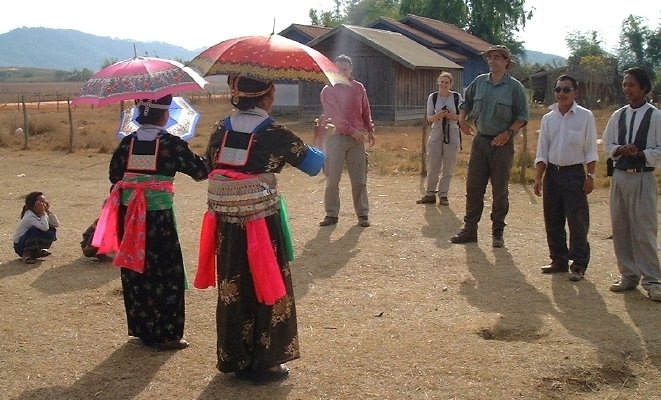  The Hmong courtship 'game' of tossing a ball (to see if you're compatible)